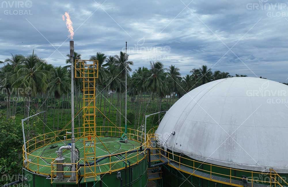 Biogas Flare Stacks dalam Sistem BIOGENIC Waste to Energy untuk POME